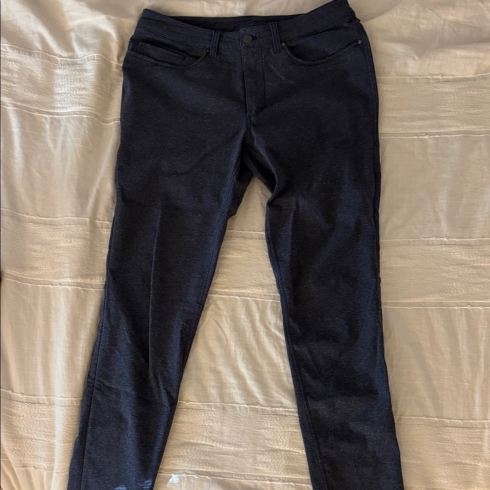 Lululemon Commission Pant Canvas 32x32– Heathered Navy / Blue (Slim)